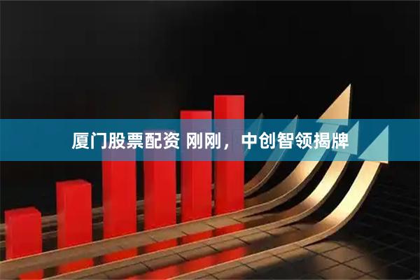 厦门股票配资 刚刚，中创智领揭牌